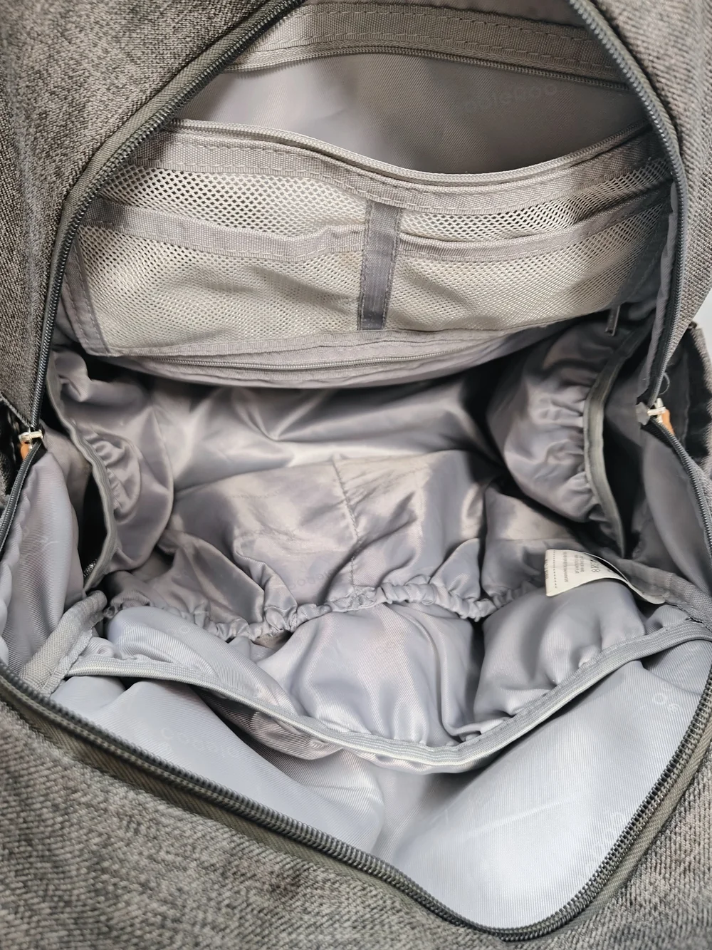 Babbleroo Dark Gray Baby/Diaper Backpack
